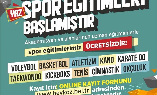 Beykoz’da yaz spor eğitimleri başlıyor