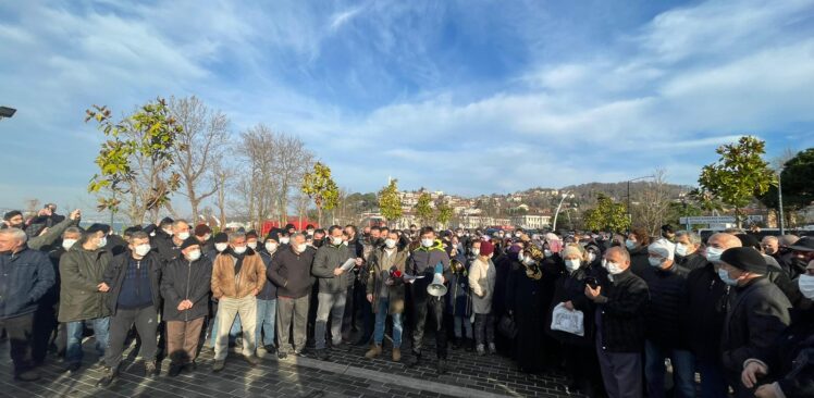 Tokatköy kentsel dönüşüm mağdurlarından eylem