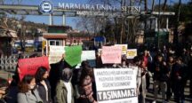 Marmara Üniversitesi Öğrencilerinden Kampüs Protestosu